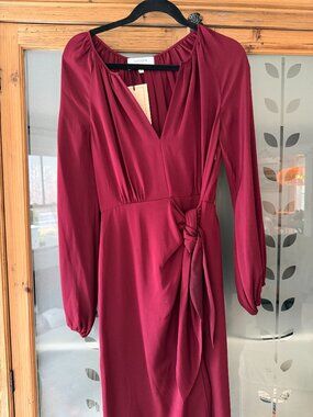 La Ligne Burgundy Dress